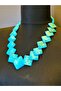 Turquoise Beaded Women's Necklace 23 cm - 2