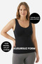 Women's Tummy Control Corset Tank Top Chest Belly Waist Tightener Seamless Shaper Two Size Underwear Black Color Tank Corset - 3