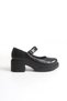 Zri̇n-708 Premium Black Wrinkled Patent Leather Orthopedic High-Sole Loafer - 6
