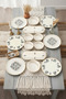 14-Piece 6-Person D-Harma Stackable Breakfast Set Luxury Breakfast Presentation Plate Set - 5