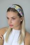 Colorful Floral Pattern Pleated Vintage Crown - 5