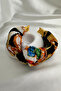 Colorful Patterned Pleated Crown