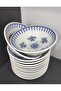 Güral Porcelain Island Model 12 Pieces (Small) 14 cm Soup Bowl - 2