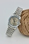 All Stainless Steel, Waterproof, Silver Band, Cream Dial Women's Wristwatch - 3