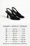 Women's Black Patent Leather Buckle Pointed Heeled Shoes - 3