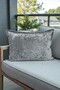 Light Gray Imported Velvet Woven Throw Pillow Cover