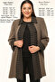 Knit Steel-Weave Wool-Warmth Plus-Size Women's Winter Long Thick Mink-Style Pilling-Resistant Mom Cardigan