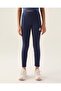 Unlined Dark Indigo Girl's Tights