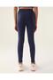 Unlined Dark Indigo Girl's Tights - 3