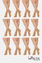 Women's Shiny Socks, 15 Denier, Fit, Pack of 12, Skin Color 57
