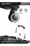حقيبة سفر Sparkle Check-in Luggage – حقيبة خفيفة الوزن مصنوعة من مادة ABS صلبة مع عجلات دوارة وقفل TSA - 3