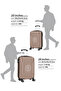 حقيبة سفر Sparkle Check-in Luggage – حقيبة خفيفة الوزن مصنوعة من مادة ABS صلبة مع عجلات دوارة وقفل TSA - 5