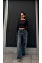 Transparent Cashmere Textured Blouse Black - 3