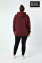 Women's Plus Size Hooded Handwritten Brooklyn Printed Thin Sweatshirt Spr26Bswk958 - 3