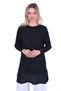 Shirt Detailed Knitwear Tunic Black