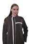 Striped Zippered Knitwear Wool Cardigan Toprak