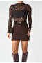 Brown Lace Blouse - 251090 - 3