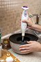 وعاء خلط وتخزين مع مبشرة وغطاء مفرغ كبير الحجم من فيشيس باللون الأبيض - 3