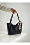 Women's Scarf-Zipper Shopper Hand and Shoulder Bag - 4