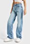 Women's Denim Color Doris 4s5-80 Straight Fit High Waist 100% Cotton Inseam Height 80 cm Denim Jeans