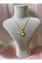 Mineli Sun Heart Steel Necklace - Gold