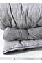 Double Luxury Gray Wellsoft Quilt Reversible 195 X 215 One Side Fleece Luxury - 2