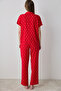 Je t'Aime Shirt Pants Red Pajama Set - Loves Paris Collection - 5