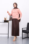 Salmon Bow Front Button Shirt - 2