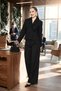 Women's Jacket Women's Blazer Jacket Black Buttoned Stylish Transitional Classic Stylish Sporty - 4