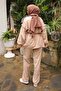 Modal Suit with Mink Waist Drawstring Tunic Pants - 5