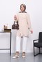 Beige Ruffled Front Ayrobin Tunic - 2