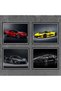 ALAYRA Car Poster Lamborghini Mclaren Ferrari Bugatti Sports Canvas Wall art Posters Supercar Decor for Boys Room Bedroom Set of 4 Unframed ()25.4X20.3 CM - 2