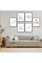 ALAYRA Black and White Prints Line Art Minimalist Painting Pictures Family Love Poster Parent Baby Hand Line Drawings Mural for Bedroom Nursery Kids Room Decor, UNFRAMED, 8" x 10"20X25 CM - 3