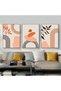 ALAYRA Modern Bohemian Abstract Poster Wall Decoration, Beautiful Botanical Pictures Poster Wall Art, Minimalist Wall Poster Set - Frameless (Wall Picture-08. x 3 Pieces)40X60 CM - 3