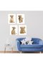 ALAYRA Baby Lion Wall Art Animal Wall Art Cub Lion Poster - Set of 4 () African Lion Art Animal Wall Decor Lion Wall Decorations, Animal Pictures Wall Art African Safari Decor20X25 CM - 3
