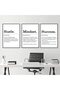 ALAYRA Inspirational Quotes Canvas Wall Art Black and White Quote Posters Hustle Success Mindset Definition Wall Art Positive Prints Motivational Office Pictures for Living Room40X60 CM - 3
