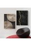 ALAYRA Modern Geometric Line Picture, Abstract Picture Set, Living Room, Bedroom, Poster Wallpaper Art Decoration, Frameless (Wall Picture-10. x 3)20X30 CM - 4