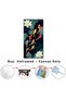 ALAYRA Aesthetic Poster Koi Fish Feng Shui Nine Fish Painting Lotus Koi Poster Koi Fish Canvas Wall Art Unframed40.6X20.3 CM - 2