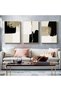 ALAYRA Modern Geometric Line Picture, Abstract Picture Set, Living Room, Bedroom, Poster Wallpaper Art Decoration, Frameless (Wall Picture-5. x 3)30X40 CM - 5
