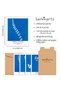 ALAYRA Wall Art Unframed Prints Giclee Art Paper Set of 4, Flower Artwork Medium Size, Livingroom Decoration Botanical Blue Minimalist Plant Illustrations Anna Atkins Posters20X25 CM - 2