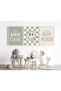 ALAYRA Nursery Wall Art Set of 3 Baby Boys Canvas Wall Art Pictures Smiley Happy Face Wall Decor Kids Prints Toddler Painting Boho Baby Boy Poster Sage Green Artwork for Room40X60 CM - 4