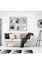 ALAYRA Wall Art Balck and White Wall Decor Perfume Elegant Lady High Heels Posters Canvas Prints for Women Room Bedroom Bathroom Decor Set of 6 Unframed30X40 CM - 5
