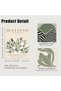 ALAYRA Sage Green Matisse Wall Art Prints, Abstract Matisse Posters Green Wall Decor, Minimalist Flower Market Floral Yayoi KUAEma Prints, Green Canvas Matisse Paintings Pictures20X25 CM - 4