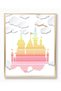ALAYRA Unicorn Rainbow Castle Baby Girl Room Nursery Wall Decor Art Prints (UNFRAMED ) Princess Nursery Wall Decor, Inspirational Wall Art, Motivational Quotes Posters, Toddler,20X25 CM - 2