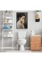 ALAYRA Funny Bathroom Wall Art, Vintage Funny Bathroom Poster Classical Painting Bathroom Canvas Wall Art, Humor Amusing Toilet Art Pinching Nose Funny Wall Decor Unframed30.5X40.6 CM - 4