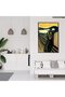 ALAYRA Abstract Edvard Munch Canvas Wall Art Famous Art The Scream Funny Cat Aesthetic Poster Retro Print Paintings Black Gallery Wall Decor Pictures for Bedroom Living Room30.5X40.6 CM - 4