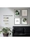 ALAYRA Botanical Leaf Wall Art, Motivational Wall Art Prints Canvas Poster, Prints Unframed Set of 4 Plant Aesthetic for Bedroom Decor20X25 CM - 3