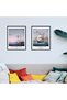 ALAYRA Wall Art Unframed Prints Giclee Art Paper Set of 4, Classical Landscape Artwork, Bedroom Decoration Boat Illustrations Sunset Scenery Seascape Frameless Fitz Henry Lane28X35 CM - 4