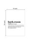 ALAYRA Definition Wall Art Canvas Pictures for Bathroom Wall Decor - Funny Painting Poster Black and White Quotes Frameless Prints61X40.6 CM - 2