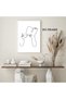 ALAYRA Woman Reading Canvas Wall Art Black and White Pictures Minimalist Line Art Prints Women Silhouette Painting Coffee Cup Poster Reading Room Artwork Minimalist Women40X60 CM - 5